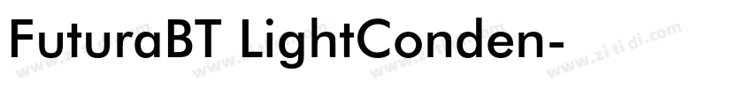 FuturaBT LightConden字体转换
